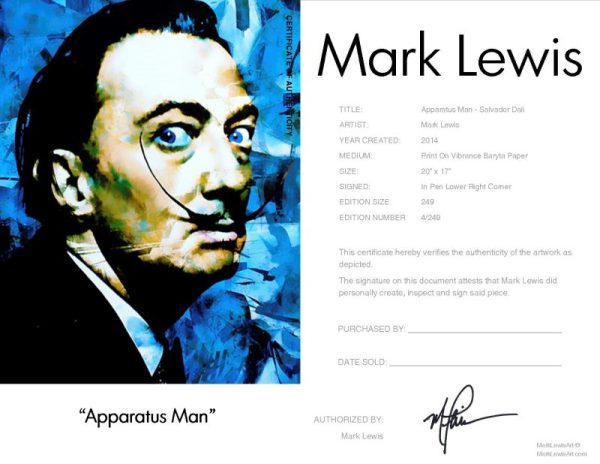 Salvador Dali "Apparatus Man" by Mark Lewis