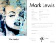 Marilyn Monroe “Blue Marilyn” by Mark Lewis