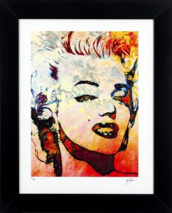 Marilyn Monroe "Red Marilyn" by Mark Lewis