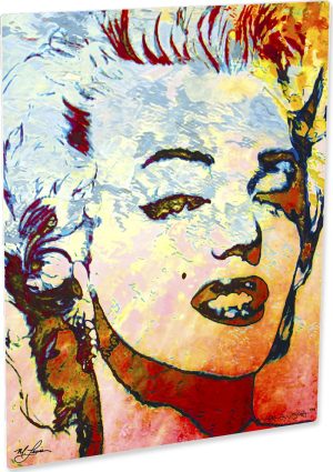 Marilyn Monroe "Red Marilyn metal art print front