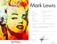 Marilyn Monroe “Red Marilyn” by Mark Lewis