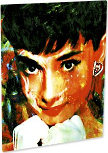 Audrey Hepburn art print Tiffany Delight