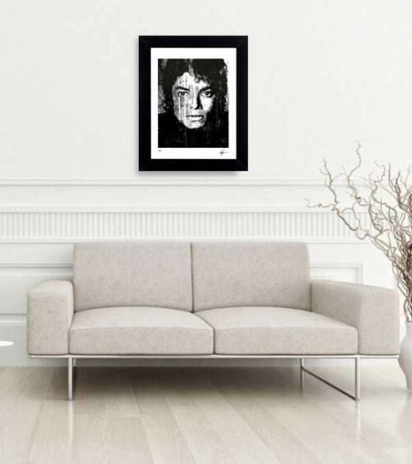 Michael Jackson art print "Black And White" lep home