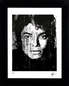 Michael Jackson art print "Black And White" lep front
