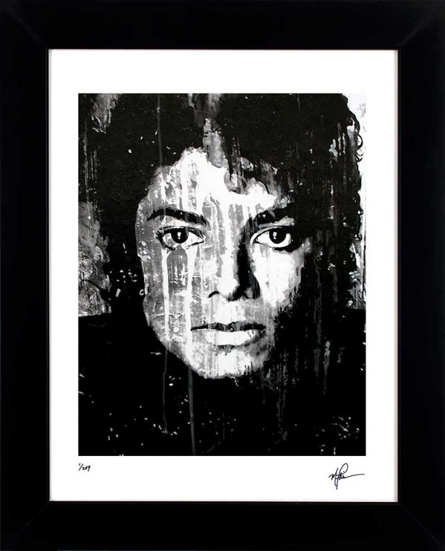 Michael Jackson art print framed outstanding painting wall decor Mark Lewis Art