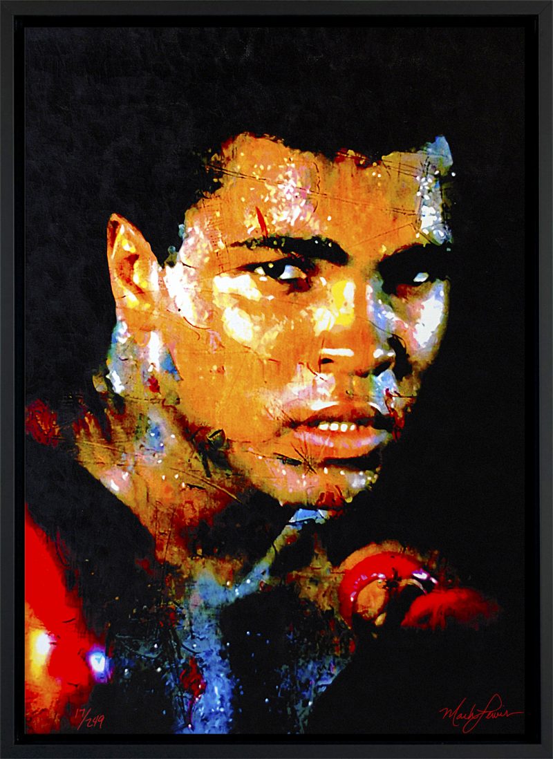 Muhammad Ali wall canvas Lewis Mark AR art on Art - framed 