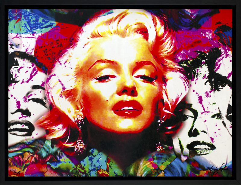 Marilyn Monroe wall art on canvas - FM lr Mark Lewis Art