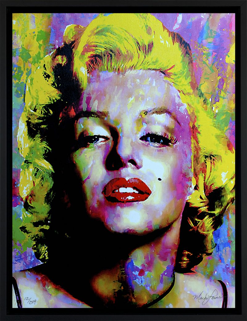 Marilyn Monroe wall art on canvas framed - rb | Mark Art