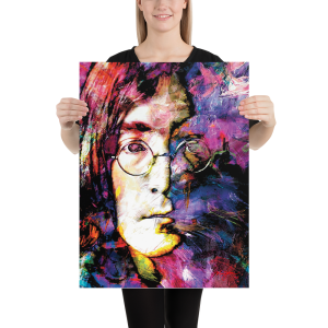 John Lennon poster art signed Mark Lewis - John Lennon Study 2