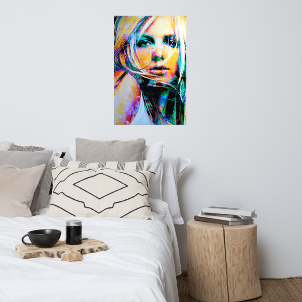 Britney Spears poster "Snow Blind Study 1" by Mark Lewis. This is hand signed work of art by Mark Lewis. A personal dedication can be added free