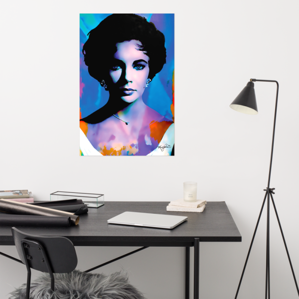 Liz Taylor poster by Mark Lewis - Color Of Passion