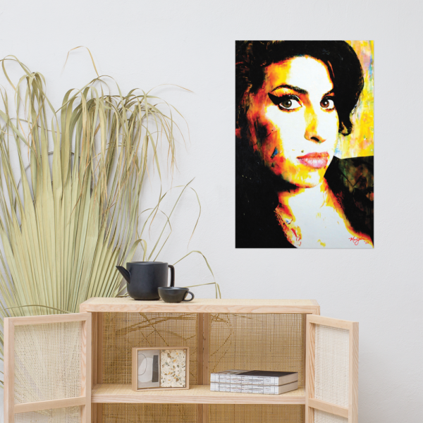 Amy Winehouse poster by Mark Lewis - School Of Thought