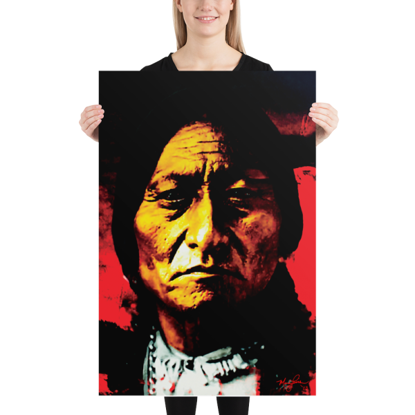 Sitting Bull poster by Mark Lewis - Behold The Sun