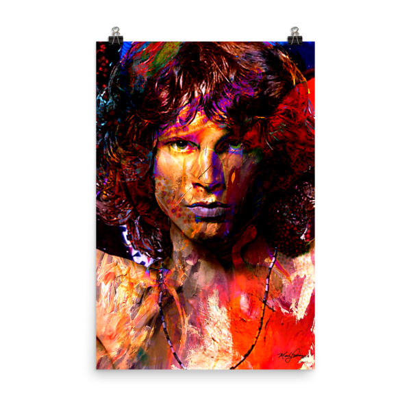 Jim Morrison poster by Mark Lewis - Window Of My Soul