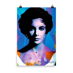 Liz Taylor poster by Mark Lewis - cop
