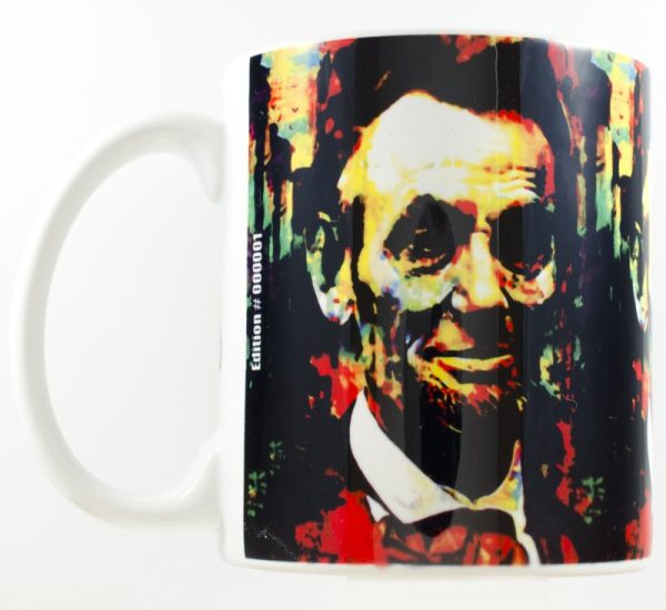 Abraham Lincoln Mug AV. Signed Mark Lewis